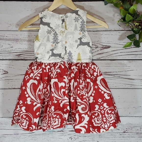Handmade Holiday Christmas Dress for Toddlers - Picture 12 of 13